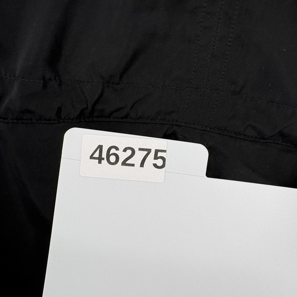 Athleta Endless Rain Jacket Womens Small Black Hooded Long Windbreaker Full Zip - Picture 15 of 15